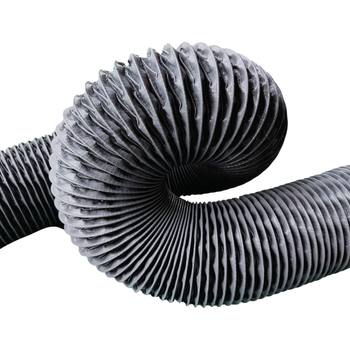 ທໍ່ nylon ສີເທົາ telescopic air duct range hood exhaust duct ອຸນຫະພູມສູງ ທົນທານຕໍ່ໄຟ retardant steel wire dust removal exhaust duct