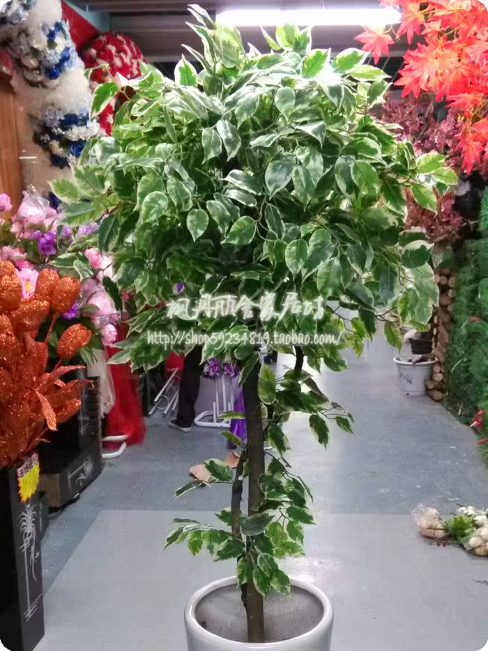 包邮！仿真植物造型树 榕树球 球形榕树 定制酒店展厅造型装饰树 - 图2