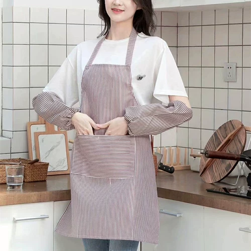 Фартук, комплект, водонепроницаемые нарукавники, комбинезон, 2 предмета