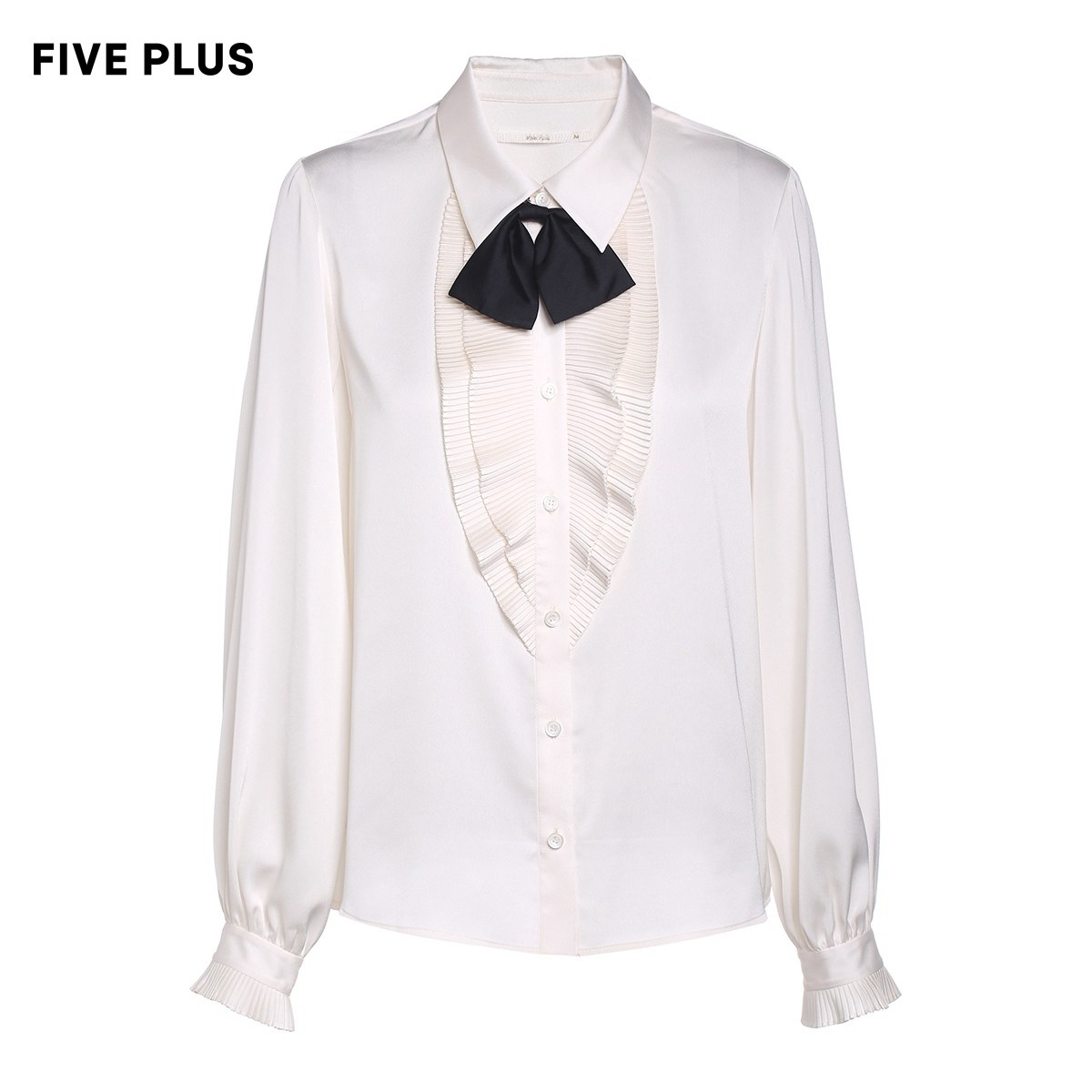 five plus女冬装雪纺女宽松白衬衫 FIVE PLUS衬衫