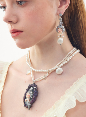 幻物小众原创设计多层珍珠项链