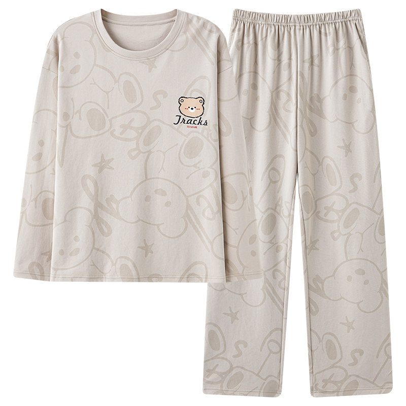 高级感情侣睡衣春秋季2025新款纯棉长袖冬天男女士家居服两件套装,淘宝优惠券,粉丝福利购,淘宝优惠卷