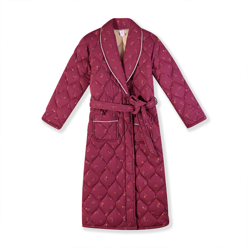 2025年冬季夹棉睡袍女睡衣秋冬天纯棉长袖三层加厚棉袄家居服浴袍,淘宝优惠券,粉丝福利购,淘宝优惠卷