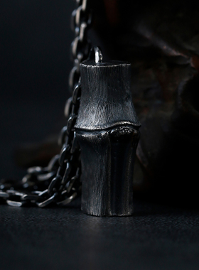 斯吾男纯银国风吊坠个性