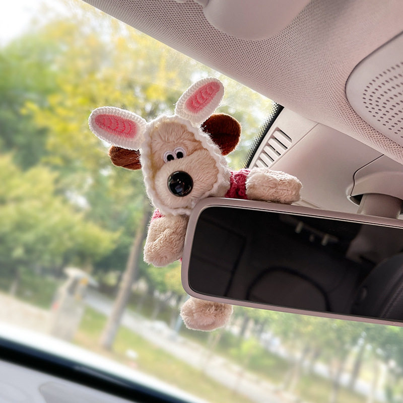 可爱修狗后视镜摆件趴趴公仔汽车装饰中控屏幕车载玩偶车内饰品女,淘宝优惠券,粉丝福利购,淘宝优惠卷