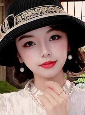 透气遮脸遮阳帽子女夏季沙滩海边