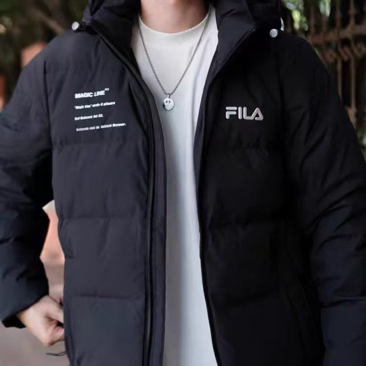 FILA斐乐男子羽绒服短款冬季运动外套鸭绒连帽时尚保暖加厚男上衣,淘宝优惠券,粉丝福利购,淘宝优惠卷