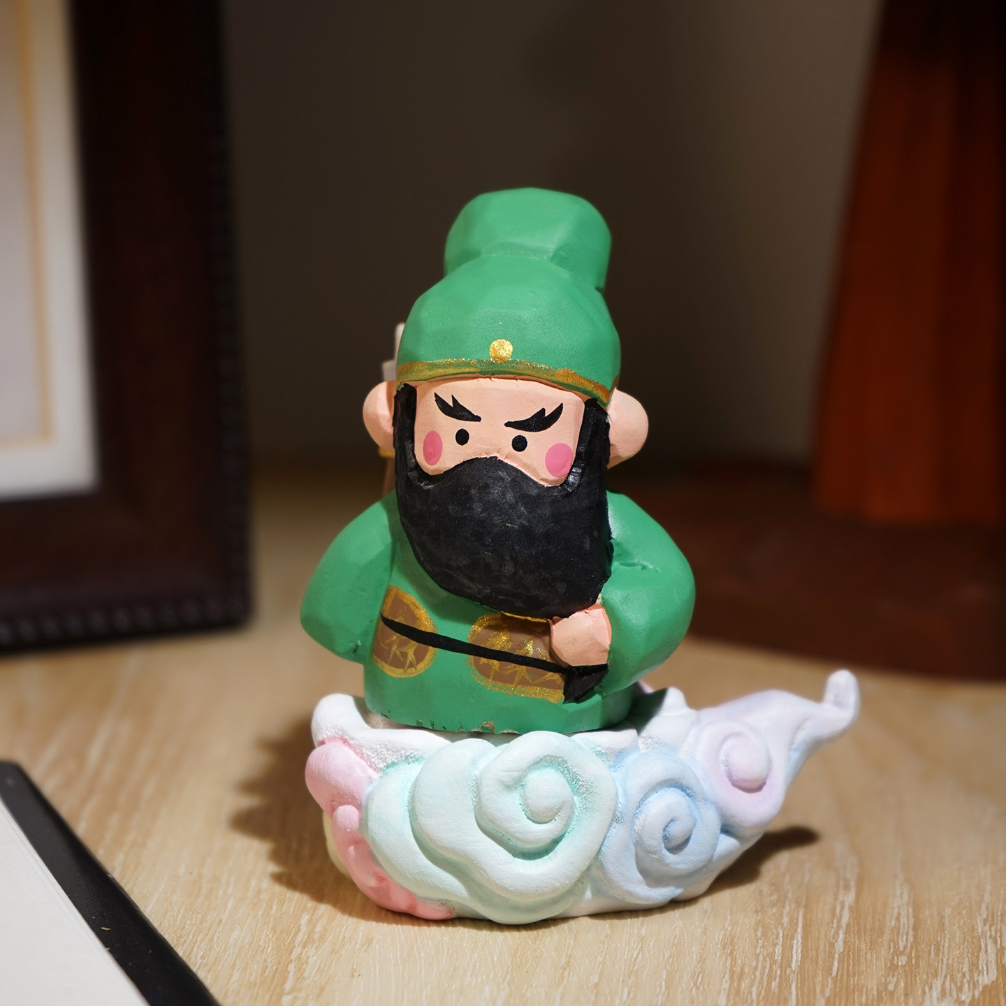 “关关难过关关过”手工木雕小摆件关公武财神关羽桌面新年装饰品,淘宝优惠券,粉丝福利购,淘宝优惠卷