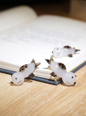 “趴趴小海豹”手工琉璃小摆件