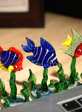 海底世界|手工玻璃小摆件神仙鱼