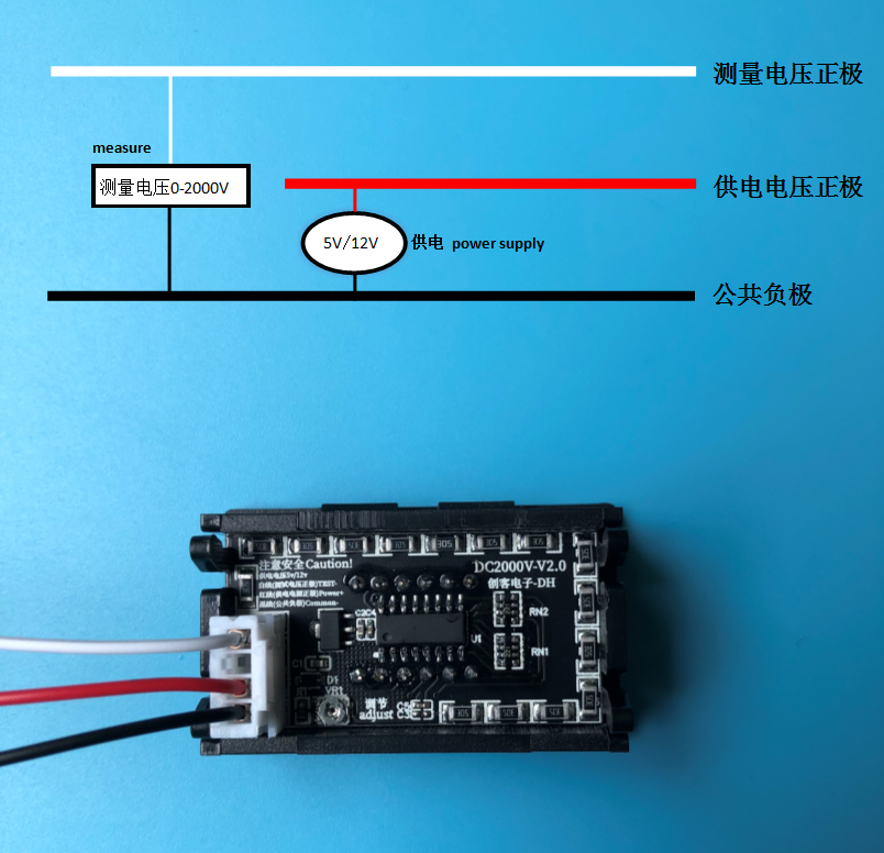 V27DC0-2000V  高压电压表头 直流数显电压表 直流电压表 1000V - 图0