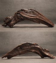 Xuantong Sink Wood 50cm Inner Seconds Sink Purple Grapefruit Wood Fish Grass Cylinder Build decoration Natural water family tree root Dried Turtle Arch Bridge