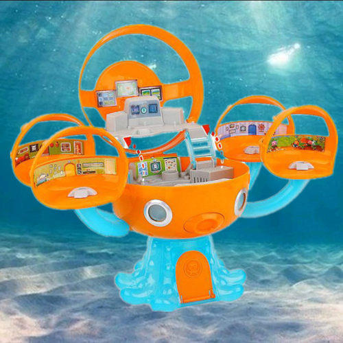海底小纵队章鱼堡配8公仔带声光 海底章鱼城堡儿童过家家电动玩具 - 图0