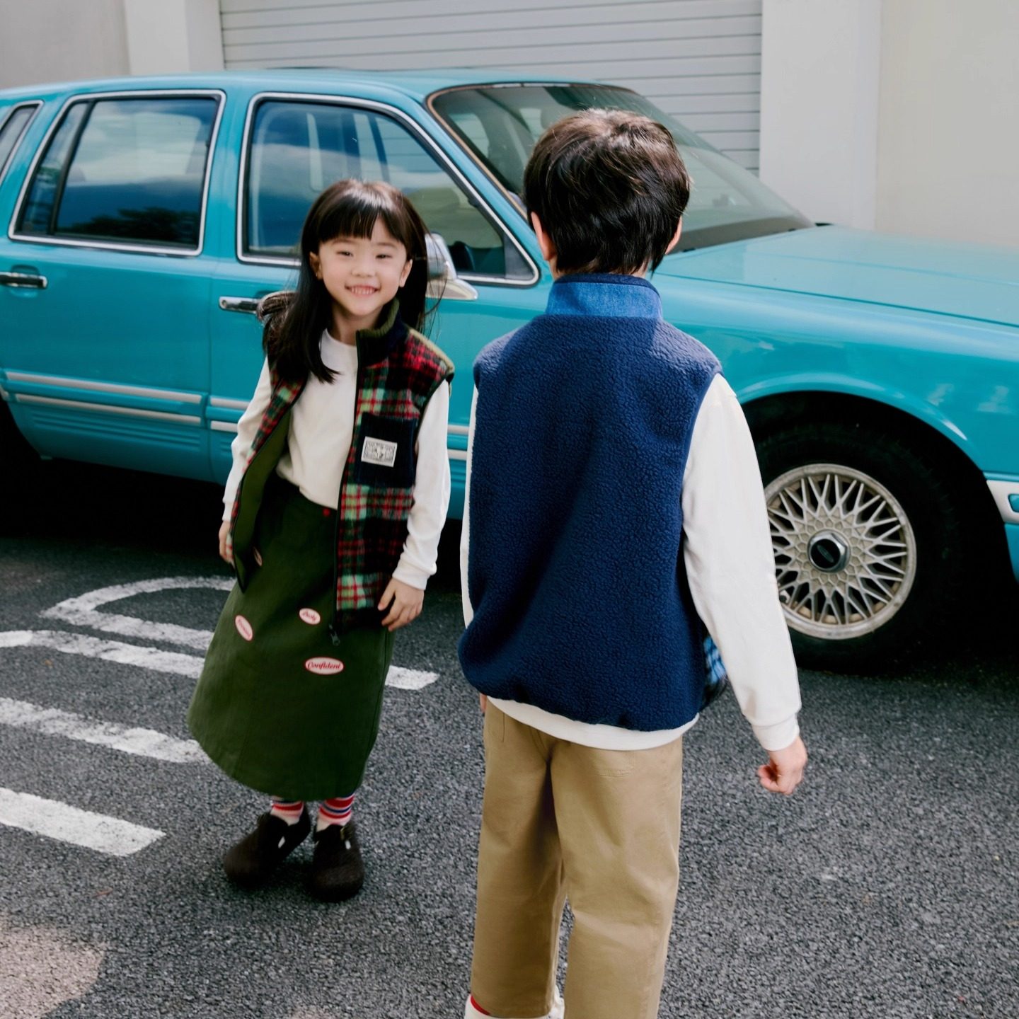 ARF原创 25秋冬新款男女童韩版日系保暖毛呢拼接摇粒绒双面穿马甲,淘宝优惠券,粉丝福利购,淘宝优惠卷