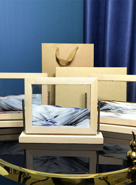 翻转式玻璃解压现在简约风流沙画