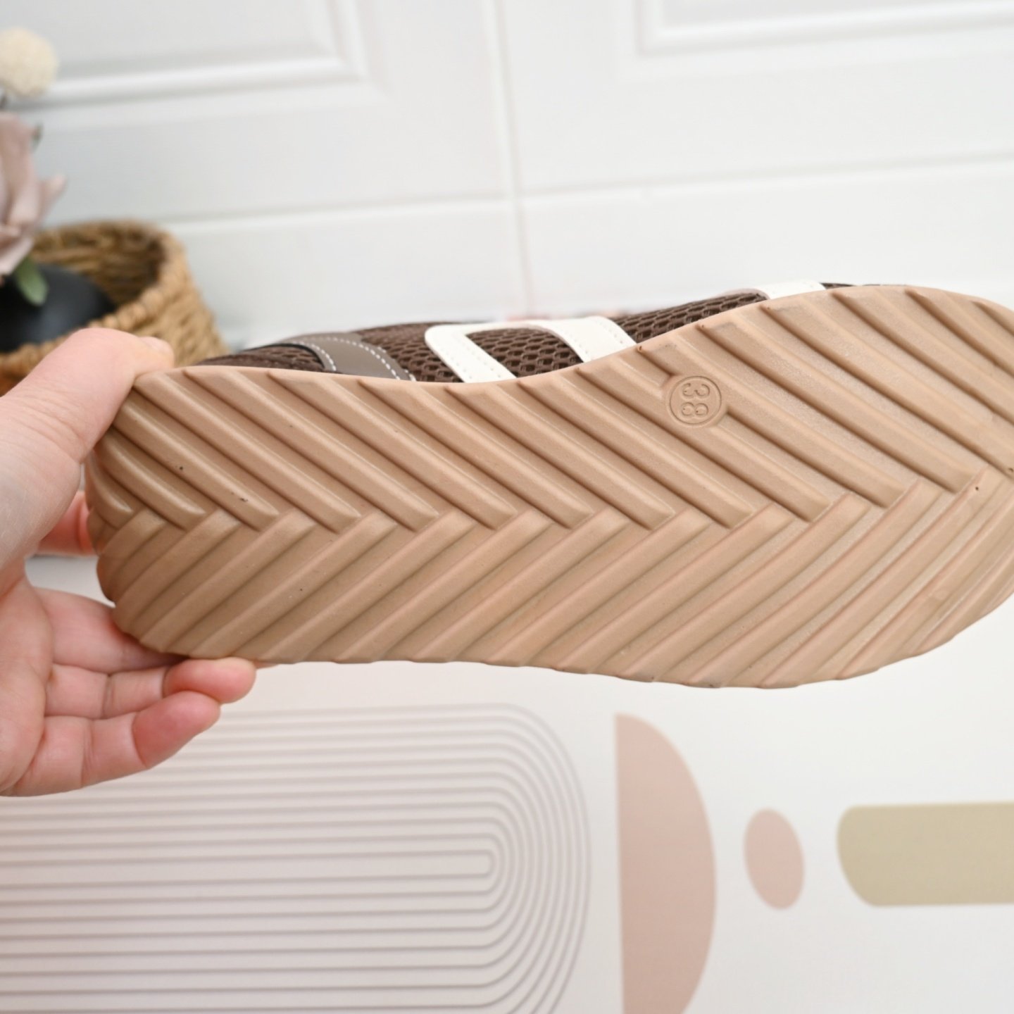 26春秋老北京单鞋网面健步透气软底系带平底圆头德训复古女休闲鞋,淘宝优惠券,粉丝福利购,淘宝优惠卷