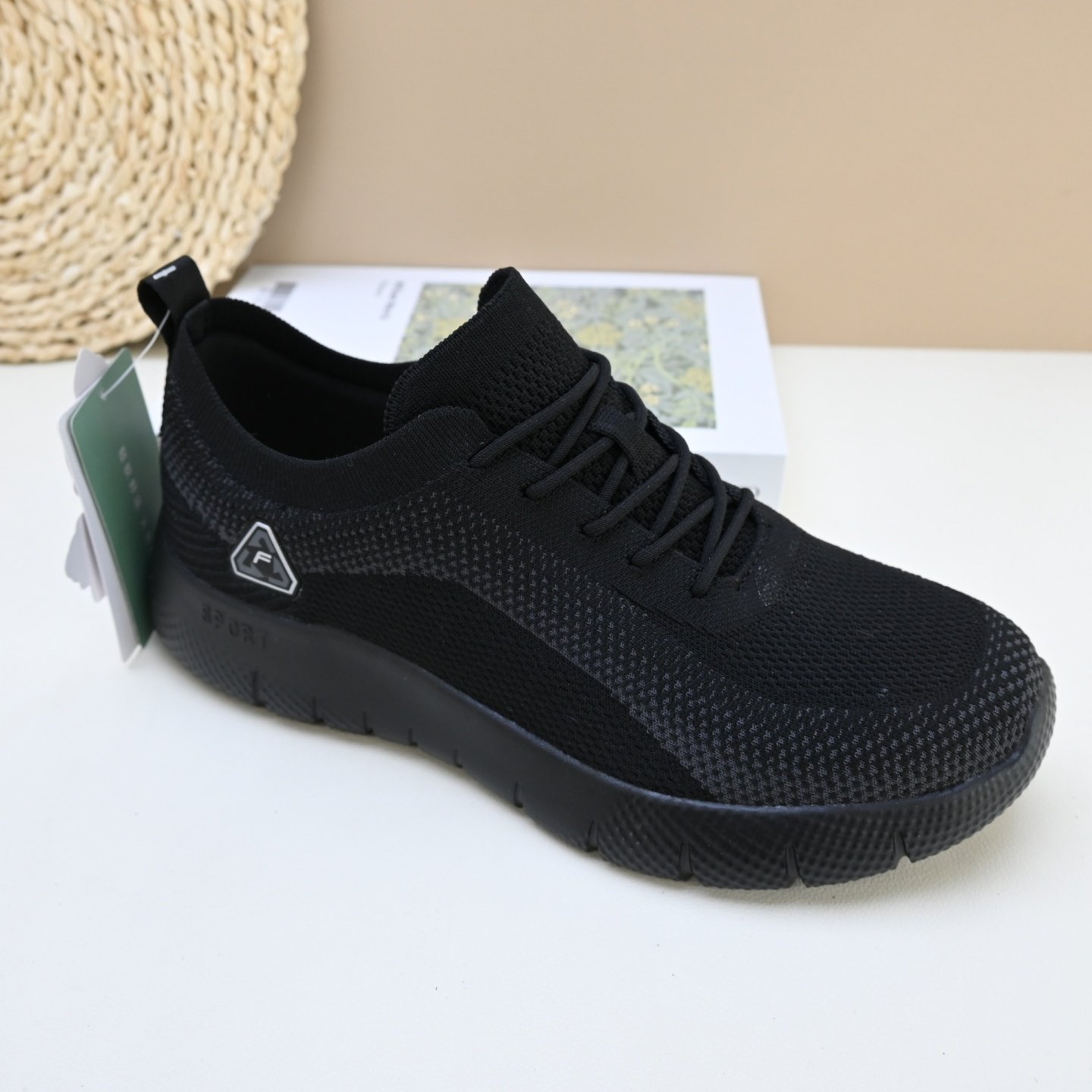 26春季老北京飞织舒适运动健步厚底软底防滑透气中老年爸爸男单鞋,淘宝优惠券,粉丝福利购,淘宝优惠卷