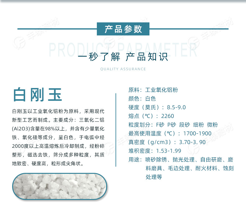 三氧化二铝粉陶瓷砂轮用不锈钢喷砂低铁低钠玻璃磨料研磨氧化铝砂 - 图2