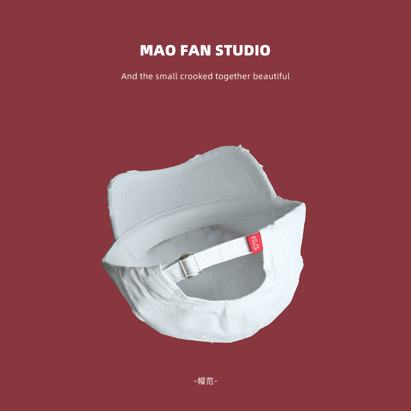 破洞桃红色软顶棒球帽男女夏季日系街头潮鸭舌帽遮脸显脸小太阳帽 帽范studio 淘优券 破洞桃红色软顶棒球帽男女夏季日系街头潮鸭舌帽遮脸显脸小太阳帽 帽范studio 淘优券