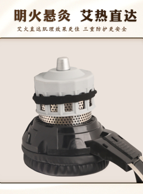 耳灸仪耳疗艾灸头部神器具百会穴耳部无烟艾灸盒随身灸家用温灸罐