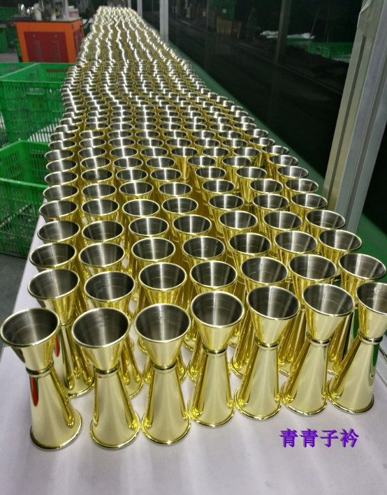 调酒师304不锈钢鸡尾酒调酒刻度量杯30/60ml量酒器盎司杯Jigger-图3