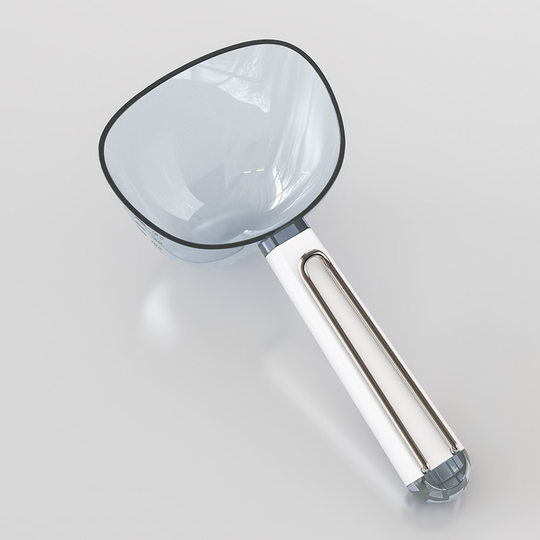 舀米勺多功能厨房家用食品五谷杂粮勺子创意挖面勺零食封口夹量勺