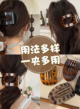不硌头鲍鱼贝壳抓夹女圆形扁平