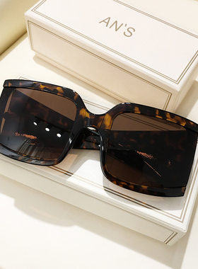 欧美宽腿红色大框墨镜女ins网红