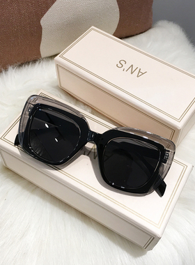 四方大框墨镜女圆脸显瘦大脸