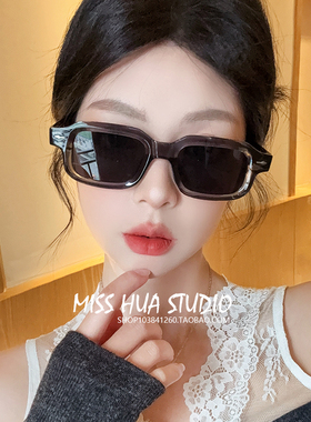 方形粗大框墨镜男女灰色防晒痞帅高级感太阳眼镜防紫外线2025新款