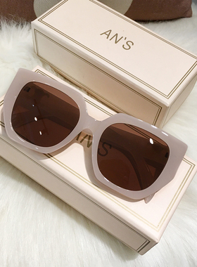 欧美风大框多边形墨镜女白色