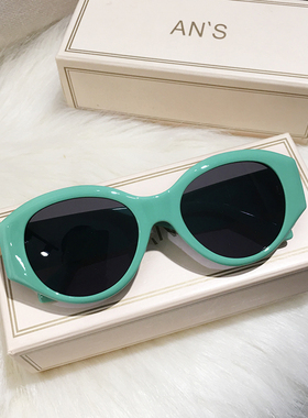 欧美简约椭圆海边拍照墨镜女式