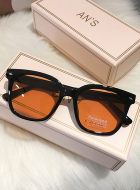 偏光茶色墨镜橙色防紫外线uv400