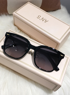 方形大框墨镜男女韩系偏光白色