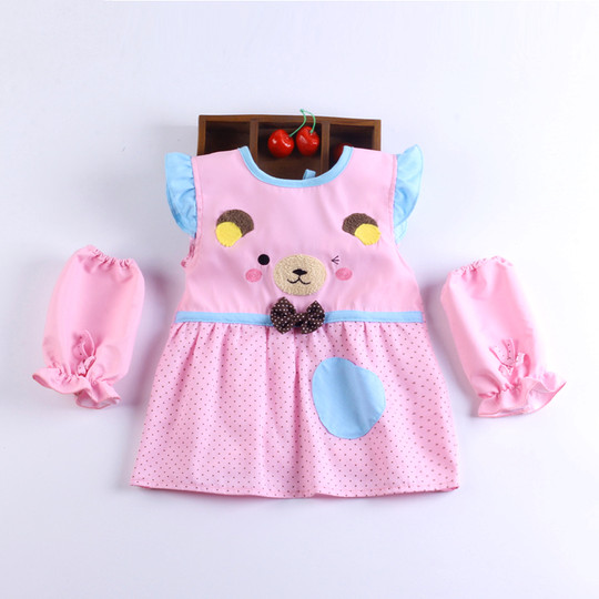 Apron baby coverall waterproof eating bib four seasons