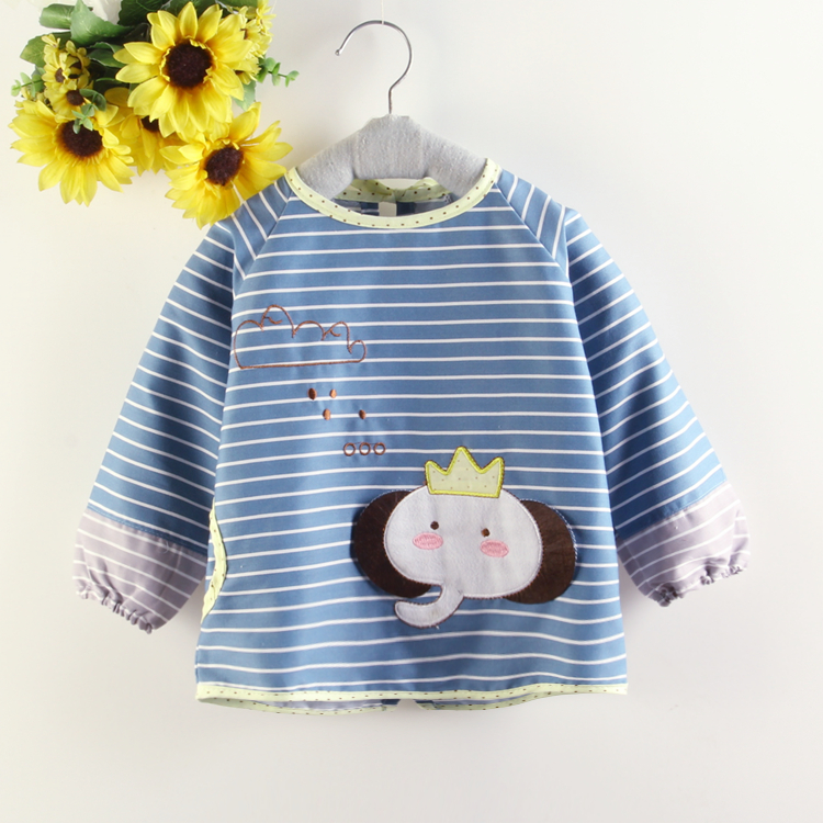 Children's smock baby reverse dressing waterproof kindergarten