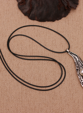 民族风鱼形仿珍珠项链