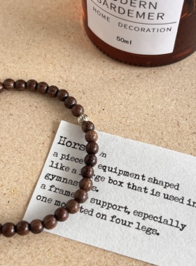 子休沉香木珠手串串珠手链女小众设计简约质感百搭叠戴新中式饰品