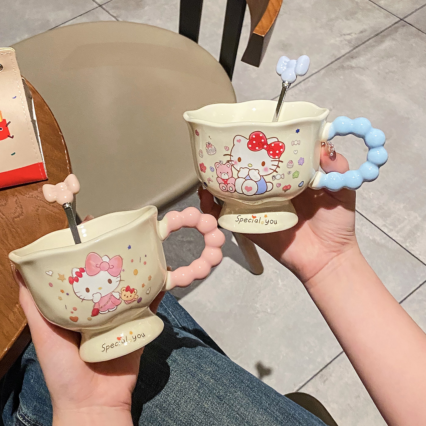 ins高颜值生日礼物送女生伴手礼哈喽KT陶瓷杯子礼盒装马克杯礼品,淘宝优惠券,粉丝福利购,淘宝优惠卷