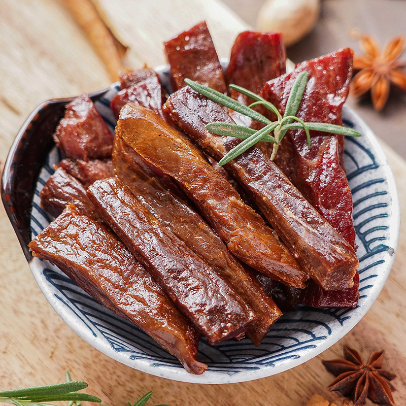 美式烤牛肉 五香黑椒手撕牛肉 藤椒牛肉高蛋白网红零食秋冬等一味 - 图1