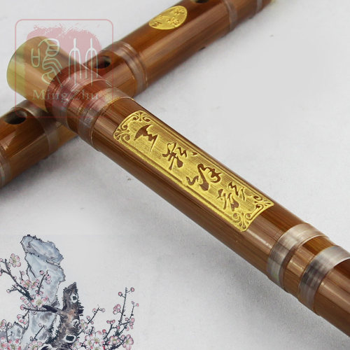 白铜双插笛子包邮送赠品鸣竹王君制厂家直销专业演奏型特制老苦竹 - 图0