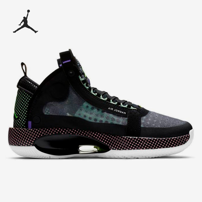 Nike/耐克正品Jordan AJ34女子GS大童运动篮球鞋BQ3384-013 - 图1