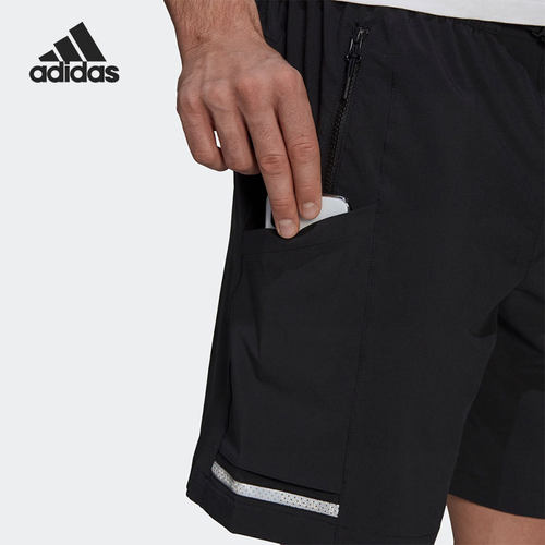 Adidas/阿迪达斯正品新款男子夏季透气休闲运动短裤 GU1744 - 图1