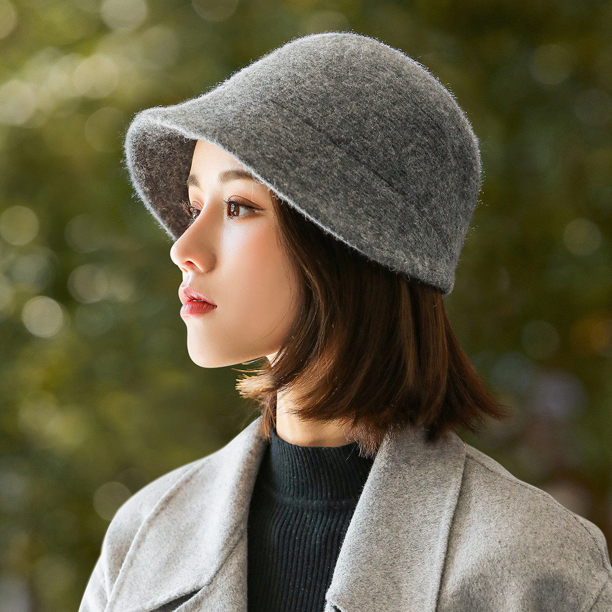 帽子女秋冬季保暖不规则羊毛盆帽时尚显脸小针织帽减龄百搭渔夫帽,淘宝优惠券,粉丝福利购,淘宝优惠卷