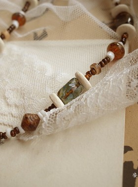 记忆深处小众标本吊坠敦煌色调