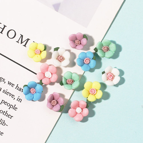 仿真陶瓷花小花diy手机壳仿真奶油胶材料包手工滴胶制作树脂配件 - 图2