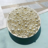 Кремовый чехол для телефона из жемчуга, аксессуар с аксессуарами, набор материалов ручной работы, барсетка, DIY