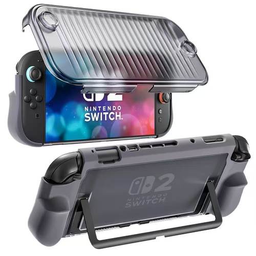 新款switch2掌机保护壳防摔 收纳盒NS2代保护套硬壳 可插底座配件 - 图0