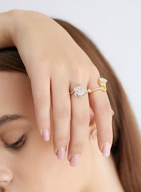 GTM925银天使之吻戒指创意轻奢女