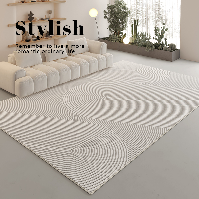 现代简约地毯客厅茶几地毯卧室床边大面积家用地毯免洗可擦天津垫